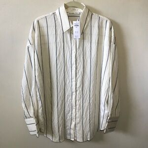 NWT Abercrombie Striped Oversized Breezy Shirt